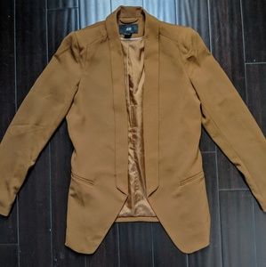 H&M long camel colored blazer